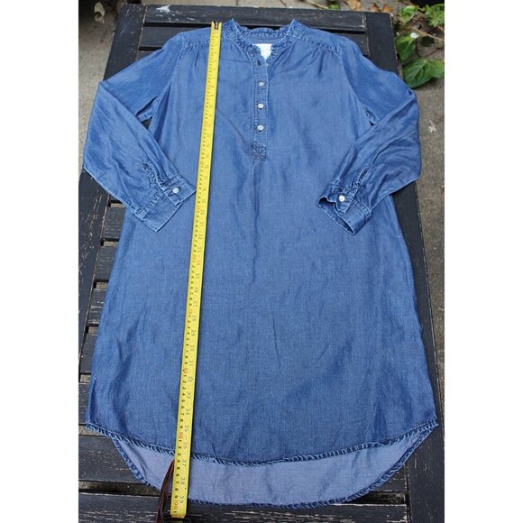 Amour Vert - Kari Chambray Shirtdress in 100% Sustainable Tencel, Med - Picture 10 of 13